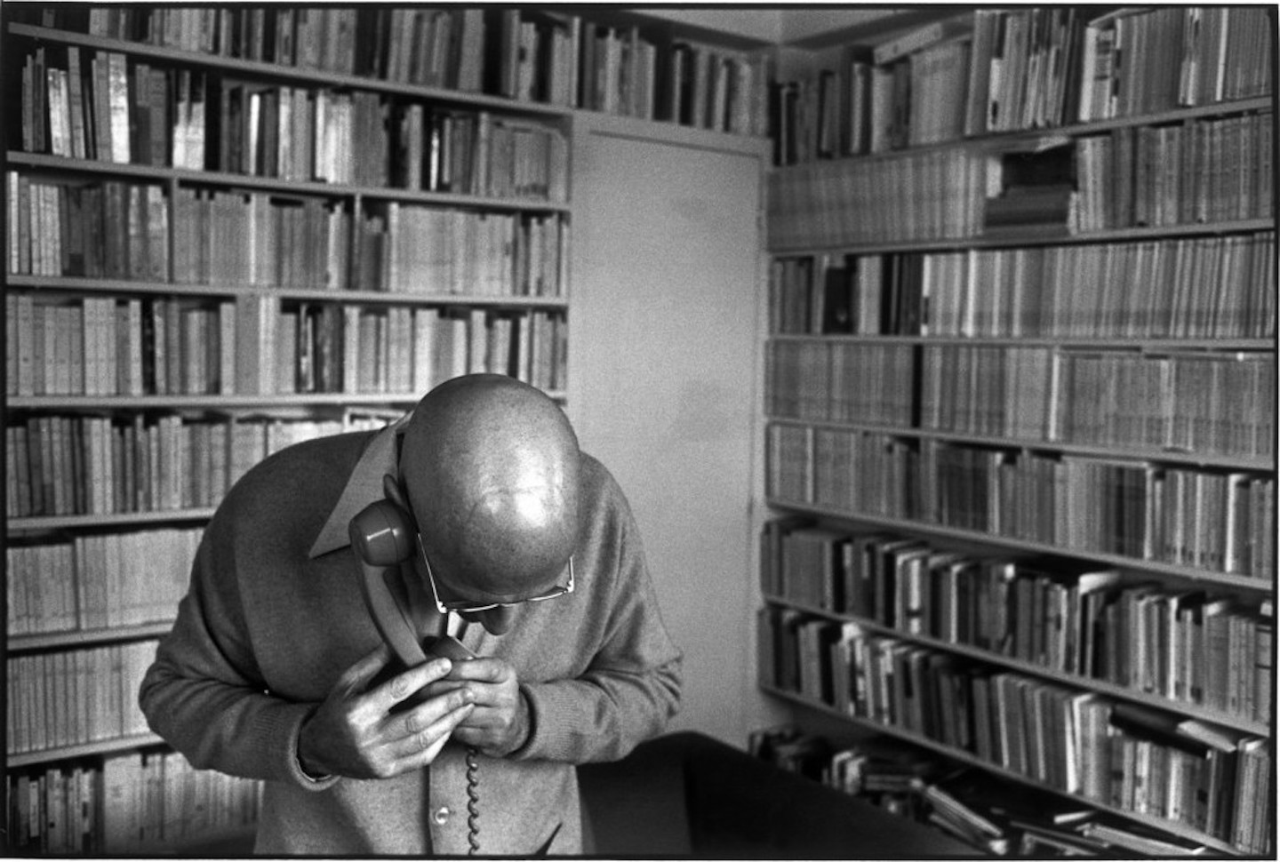French philosopher Michel FOUCAULT at home